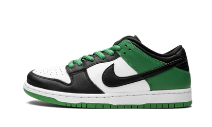 Nike SB Dunk Low Classic Green czarny-biały - widok główny z boku | Saturaise.com