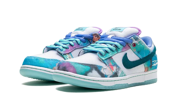 Futura Laboratories x Nike SB Dunk Low Bleached Aqua" - Kup oryginalne Futura Laboratories x Nike SB Dunk Low Bleached Aqua" HF6061-400 - widok z drugiego boku - Sneakersy