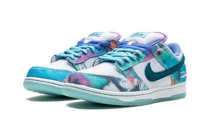 Kup oryginalne SB Dunk Low Futura Laboratories Bleached Aqua - widok z drugiego boku - Sneakersy