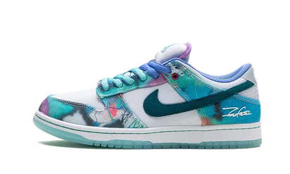 Nike SB Dunk Low Futura Laboratories Bleached Aqua biały - widok główny z boku | Saturaise.com