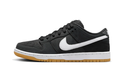 Nike SB Dunk Low Pro ISO Black Gum czarny-biały - widok główny z boku | Saturaise.com