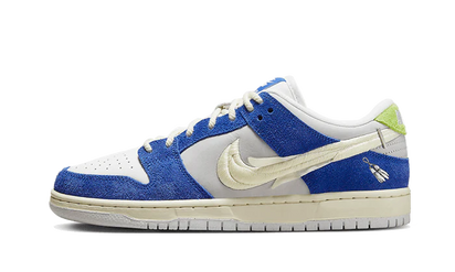 Nike SB Dunk Low Pro QS Fly Streetwear czarno-niebieski - widok główny z boku | Saturaise.com