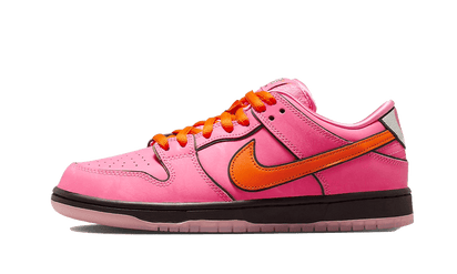 Yeezy The Powerpuff Girls x Nike SB Dunk Low "Blossom" biały-czerwony - widok główny z boku | Saturaise.com