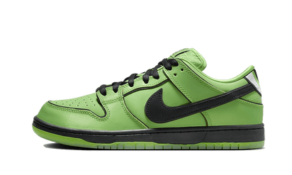 Nike The Powerpuff Girls x Nike SB Dunk Low "Buttercup" czarny-niebieski - widok główny z boku | Saturaise.com