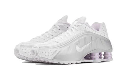 Kup oryginalne Shox R4 Silver Purple - widok z drugiego boku - Sneakersy