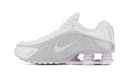 Nike Shox R4 Silver Purple biały-fioletowy - widok główny z boku | Saturaise.com