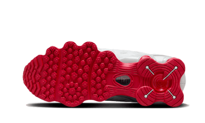 Buty Nike Shox TL Platinum Tint Gym Red - widok z przodu - Rozmiary EU