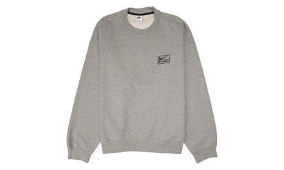 Nike Nike x Stussy Crew Fleece Grey szary - widok główny z boku | Saturaise.com