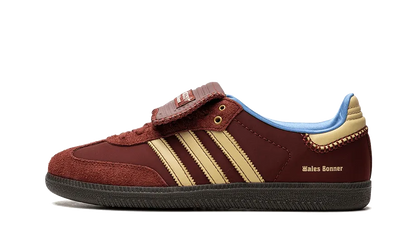Adidas Samba Nylon Wales Bonner Fox Brown biały-niebieski - widok główny z boku | Saturaise.com