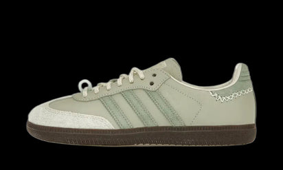 Adidas Samba OG Maha Half Green biało-pomarańczowy - widok główny z boku | Saturaise.com