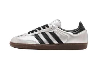 Adidas Adidas Samba OG Silver Metallic Black Gum czarny-srebrny - widok główny z boku | Saturaise.com