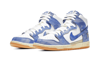 Kup oryginalne Carpet Company x Nike SB Dunk High "Blue/White-Gum" - widok z drugiego boku - Sneakersy