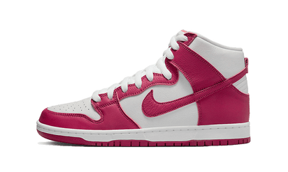 Nike SB Dunk High Sweet Beet biały - widok główny z boku | Saturaise.com