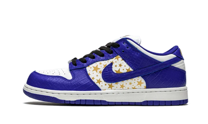 Yeezy Nike SB Dunk Low Supreme Hyper Royal czarno-niebieski - widok główny z boku | Saturaise.com