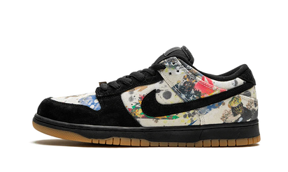 Nike SB Dunk Low Supreme Rammellzee czarny - widok główny z boku | Saturaise.com