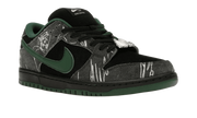 Buty Yeezy There Skateboards x Nike SB Dunk Low "Black" - widok z przodu - Rozmiary EU