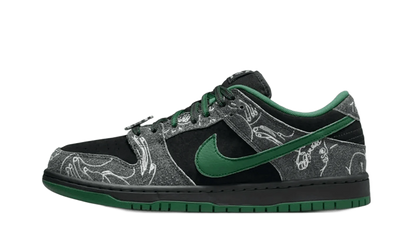 Nike SB Dunk Low There Skateboards czarny-biały - widok główny z boku | Saturaise.com