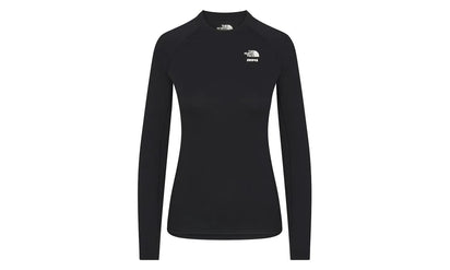 The North Face SKIMS x TNF Dotknit Long Sleeve Top Onyx niebiesko-biały - widok główny z boku | Saturaise.com