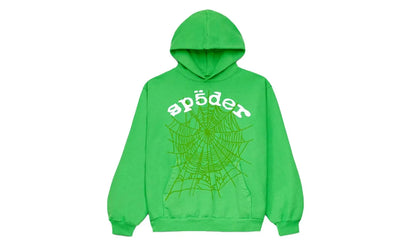 Saturaise Sp5der Legacy Hoodie Green - widok główny z boku - Streetwear