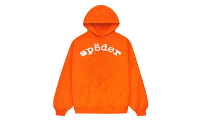 Saturaise Sp5der Legacy Hoodie Orange - widok główny z boku - Streetwear