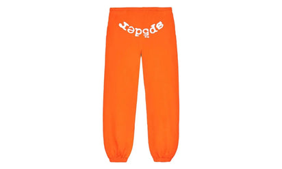 Saturaise Sp5der Legacy Sweatpant Orange niebiesko-biały - widok główny z boku | Saturaise.com