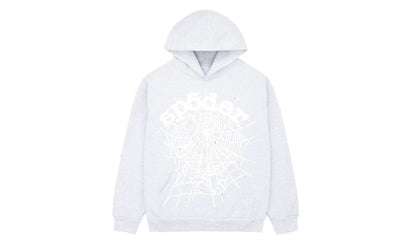 SP5DER Sp5der OG Web Hoodie Heather Grey - widok główny z boku - Streetwear