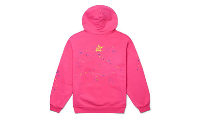 Sp5der P*NK V2 Hoodie Pink - widok z drugiego boku - Premium Quality