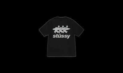 Stussy Stussy Surfwalk Tee Pigment Dyed Black - widok główny z boku - Streetwear