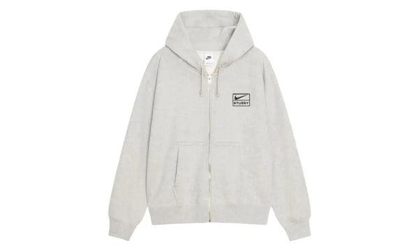 Stussy x Nike Fleece Zip Hoodie Grey Heather (FW25)