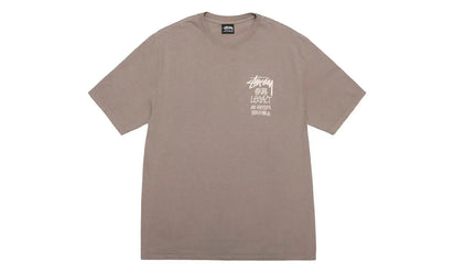 Stussy x Our Legacy Work Shop 8 Ball Yin Yang Pigment Dyed Tee Taupe - widok z drugiego boku - Premium Quality