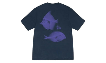 Stussy Stussy X-Ray Fishin Tee Navy - widok główny z boku - Streetwear