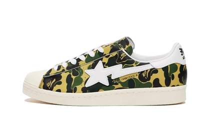 Adidas adidas Superstar Bape ABC Camo Green biały-czerwony - widok główny z boku | Saturaise.com