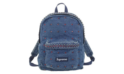 Yeezy Supreme b.b. Simon Denim Backpack Washed Indigo - widok główny z boku | Saturaise.com