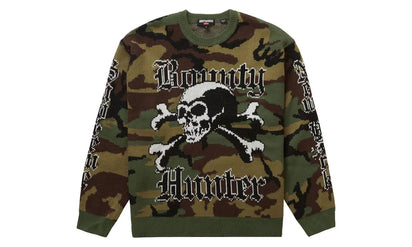 Supreme Supreme Bounty Hunter Sweater Woodland Camo - widok główny z boku - Streetwear