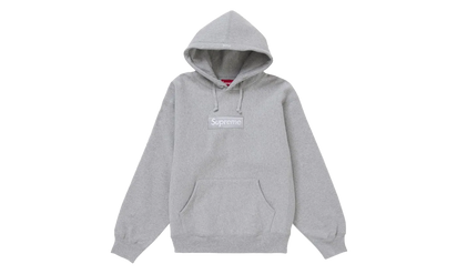 Supreme Supreme Box Logo Hooded Sweatshirt Sweatshirt (FW24) Ash Grey - widok główny z boku - Streetwear