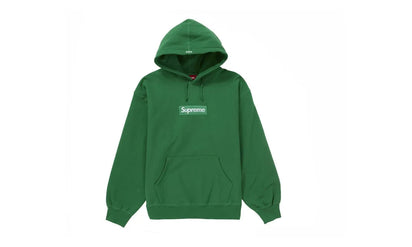 Supreme Supreme Box Logo Hooded Sweatshirt Sweatshirt (FW24) Green - widok główny z boku - Streetwear