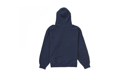 Supreme Box Logo Hooded Sweatshirt Sweatshirt (FW24) Navy - widok z drugiego boku - Premium Quality