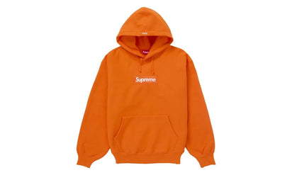 Supreme Supreme Box Logo Hooded Sweatshirt Sweatshirt (FW24) Orange - widok główny z boku - Streetwear