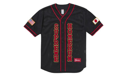 Supreme Supreme Homerun Baseball Jersey Black czarny-biały - widok główny z boku | Saturaise.com