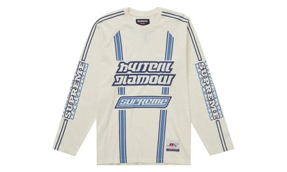 Supreme Supreme Hysteric Glamour Mesh L/S Top White biały-czerwony - widok główny z boku | Saturaise.com