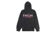 Supreme Jordan Hooded Sweatshirt (FW24) Black - widok z drugiego boku - Premium Quality