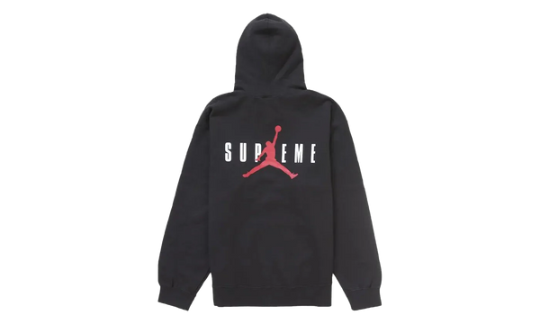 Supreme Jordan Hooded Sweatshirt (FW24) Black - Supreme Jordan Hooded Sweatshirt (FW24) Black - widok z drugiego boku - Premium Quality