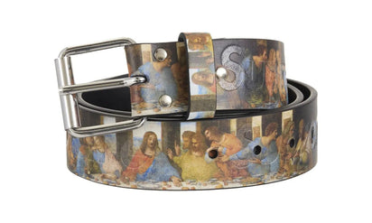 Supreme Supreme Last Supper Leather Belt Multicolor - widok główny z boku - Akcesoria
