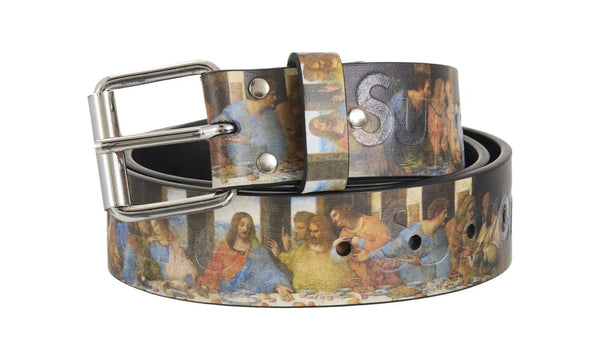Supreme Last Supper Leather Belt Multicolor