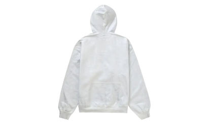 Supreme MM6 Maison Margiela Foil Box Logo Hooded Sweatshirt White - widok z drugiego boku - Premium Quality