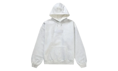 Supreme Supreme MM6 Maison Margiela Foil Box Logo Hooded Sweatshirt White - widok główny z boku - Streetwear