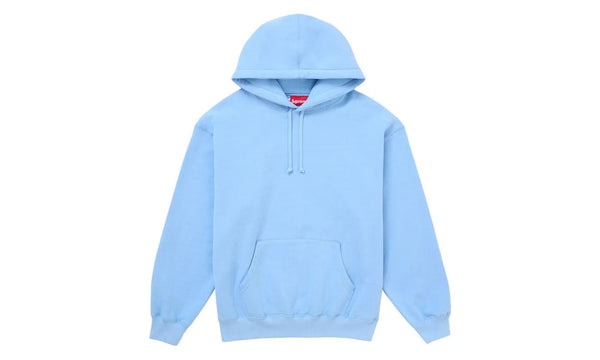 Supreme Satin Applique Hooded Sweatshirt FW24 Light Blue - Supreme Satin Applique Hooded Sweatshirt FW24 Light Blue - widok z drugiego boku - Premium Quality