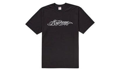 Supreme Supreme Script Tee Black - widok główny z boku - Streetwear