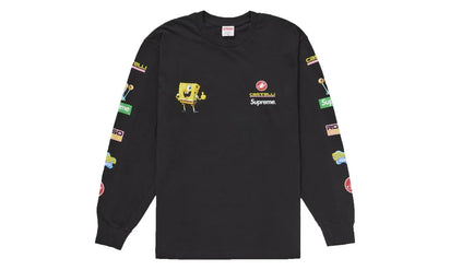 Supreme SpongeBob/Castelli Racing L/S Tee Black - widok z drugiego boku - Premium Quality