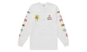 Supreme SpongeBob/Castelli Racing L/S Tee White - widok z drugiego boku - Premium Quality